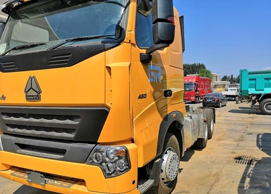 HOWO A7 420 HP 6X4 Prime Mover Truck / Diesel Tractor Truck HF7 Front Axle