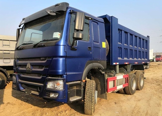 Sinotruk 6x4 371 Horse Power Heavy Dump Truck 25 Tons Blue Color Long Life