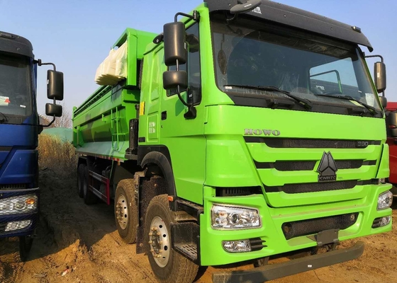 Green Color HOWO Rear Heavy Duty Dump Truck 30 Cubic Meter Easy Operation