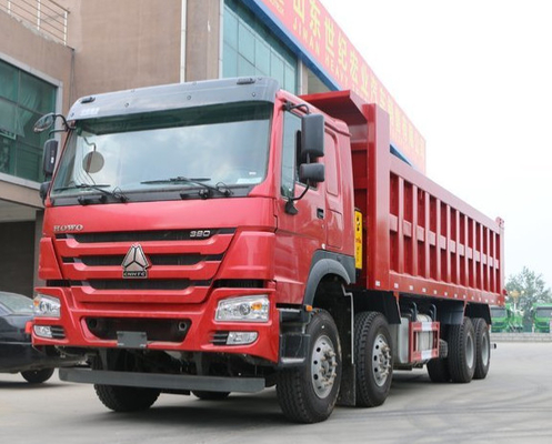 12 Wheel ISO CCC Heavy Duty Dump Truck SINOTRUK HOWO 8X4 Euro II Standard