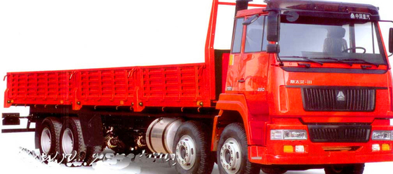 ZZ1316M4669V SINOTRUK STEYR Heavy Duty Cargo Truck 8X4 Green Red And Blue Color