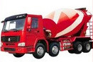 16cbm 8x4 Sinotruk HOWO Concrete Mixer Truck Red White Color 20-60 Ton CCC Passed