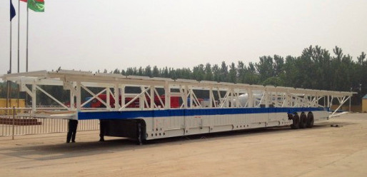 15m 18m Vehicle Transport Heavy Duty Semi Trailers 8-12 Cars Max Payload
