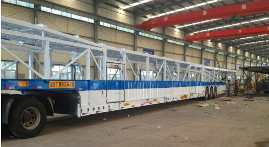 15m 18m Vehicle Transport Heavy Duty Semi Trailers 8-12 Cars Max Payload
