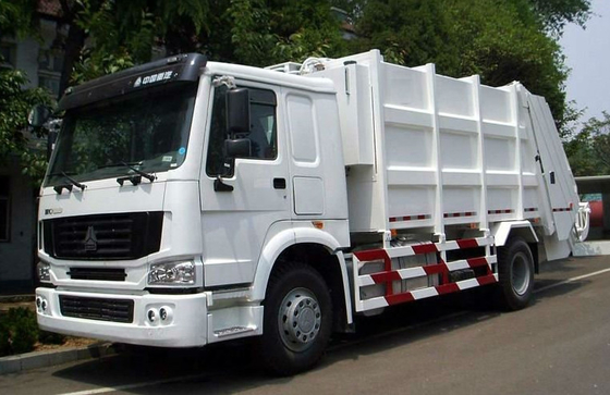 White Color 12m3 Garbage Compactor Truck SINOTRUK HOWO 4x2 6000L Volume