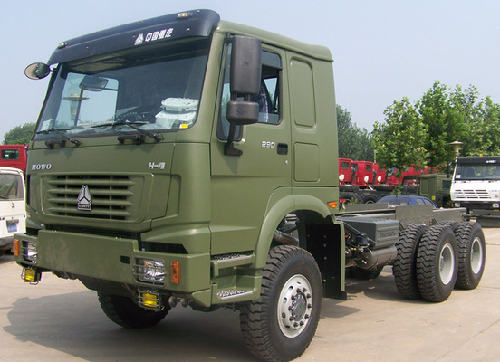 ZZ2167M5227 6x6 Garbage Compactor Truck All Wheel Drive Cargo Trucks SINOTRUCK Euro II III 380hp Power