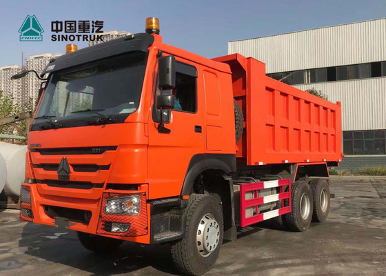 Orange 6x4 371hp 20M3 Heavy Duty Dump Truck With 10 Tyres