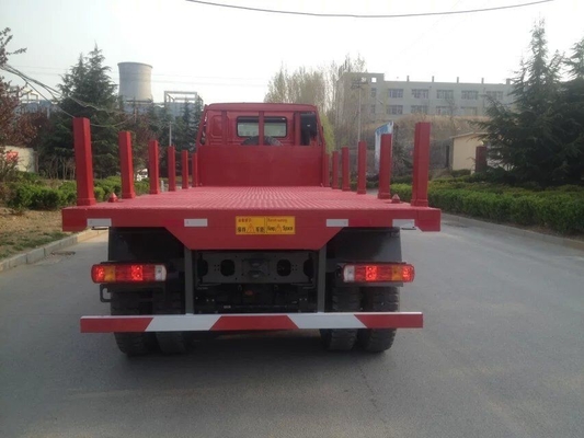 371hp Sinotruk Howo7 Cargo Container Truck 30T Flatbed 6x4 10wheels With 1 Spare Tire