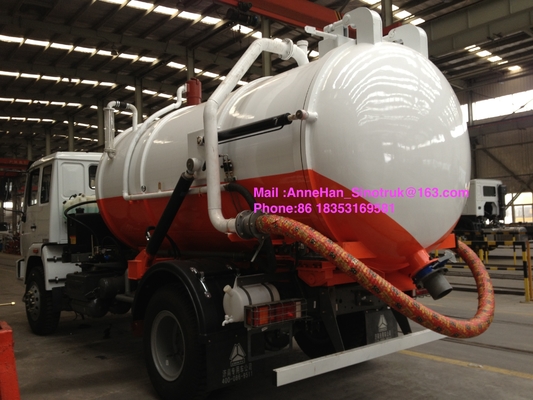 Sinotruk Sanitation Enterprise Sewage Collection Truck 8-12CBM 4X2 Liquid Waste Trucks