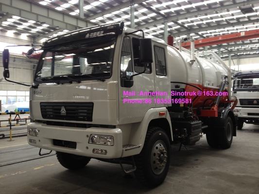 Sinotruk Sanitation Enterprise Sewage Collection Truck 8-12CBM 4X2 Liquid Waste Trucks
