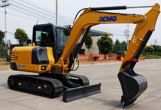 XE60D Light Duty Excavator , Hydraulic Crawler Excavator With 6T Operate Weight