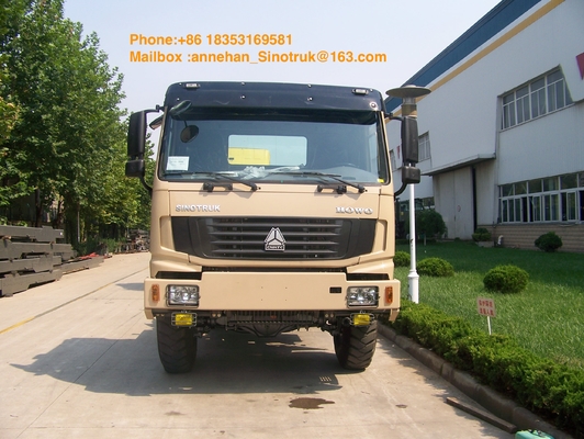 6x6 Sinotruk Howo7 Tractor Truck Euro2 Emission Stander 371hp For 50T Tow Capacity