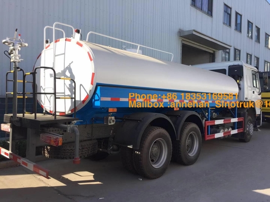 6 X 4 20000L 371hp Water Tank Truck With Spray System Of Sinotruk Howo7