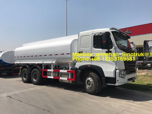 Sinotruk White Howo A7 Fuel Tank Truck 6x4 Oil Tank Truck Lhd Zz1257n4347n1