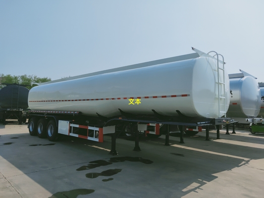 3 Axles Fuel oil Semi Trailer Truck Tri - Axle Tank Capacity 40 - 60 CBM