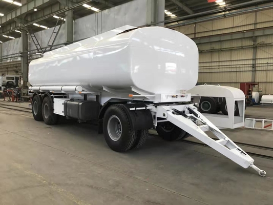 Three Axles Fuel Tanker Full Heavy Duty Semi Trailers Mechanical Suspension