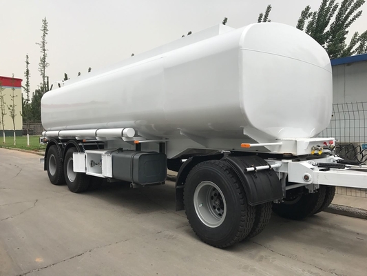 Three Axles Fuel Tanker Full Heavy Duty Semi Trailers Mechanical Suspension
