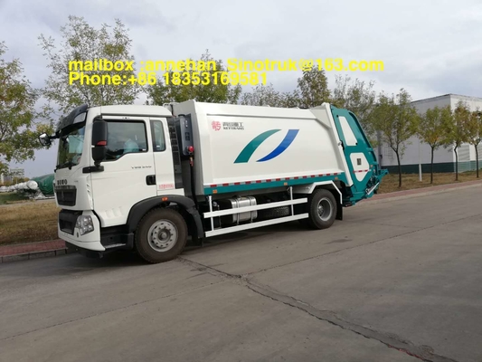 4x2 12m3 Sinotruk Howo7 Garbage Collection Truck 290hp 336hp Left Hand Drive Euro2