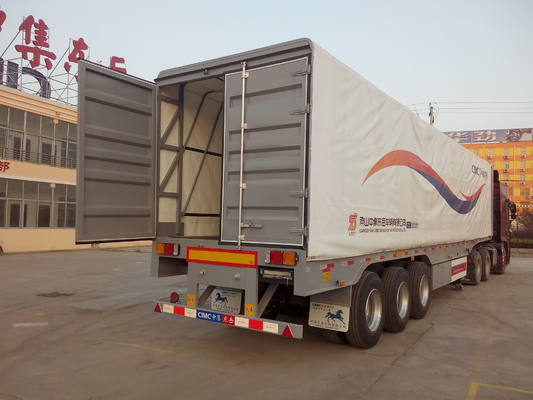 Steel Box Van Heavy Duty Semi Trailers 40 Ton Max Payload 12000*2500*3600mm