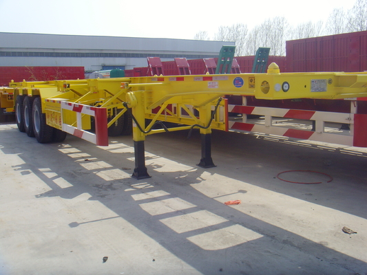13T Per Axle Container Skeleton Heavy Duty Semi Trailers With Led Light