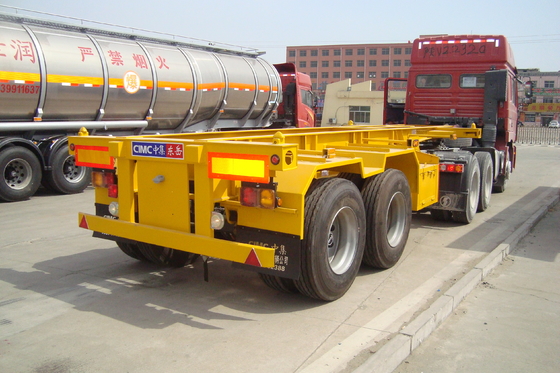 13T Per Axle Container Skeleton Heavy Duty Semi Trailers With Led Light