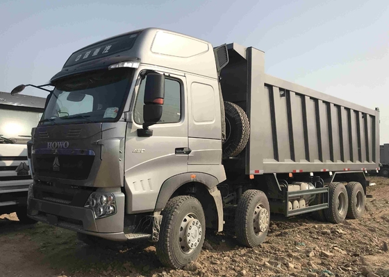 Howo A7 12 Wheeler Dump Truck Double Bunker Euro 4 420hp High Roof Cab