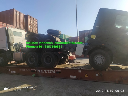 A7 420hp Lhd 6x4 Sinotruk Tractor Truck With 3.5 Inch Kingpin Euro2