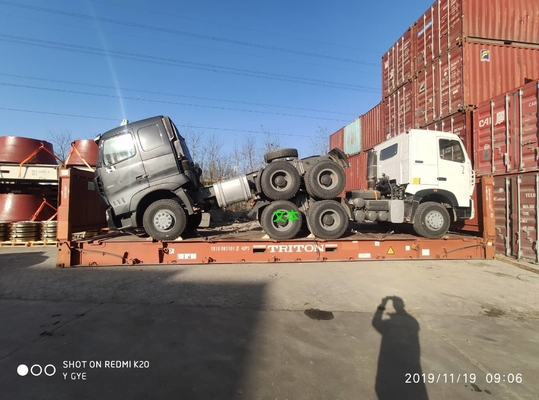 A7 420hp Lhd 6x4 Sinotruk Tractor Truck With 3.5 Inch Kingpin Euro2