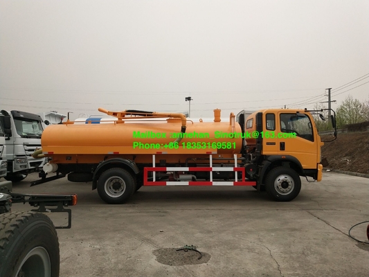 4-6m3 Sewage Suction Truck Of Sinotruk 4x2 6 Tires With Euro3