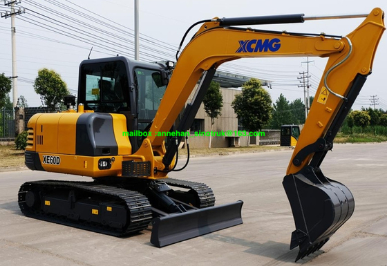 XCMG XE60D 6 Tons Mini Crawler Excavator Machine With Hydraulic System
