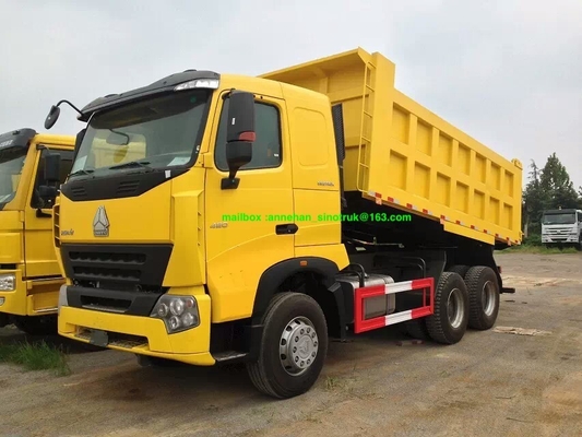 6x4 A7 Sinotruk 10 Wheel Dump Truck 20m3 Front Lifting U Type Conatiner For 40-50t Load