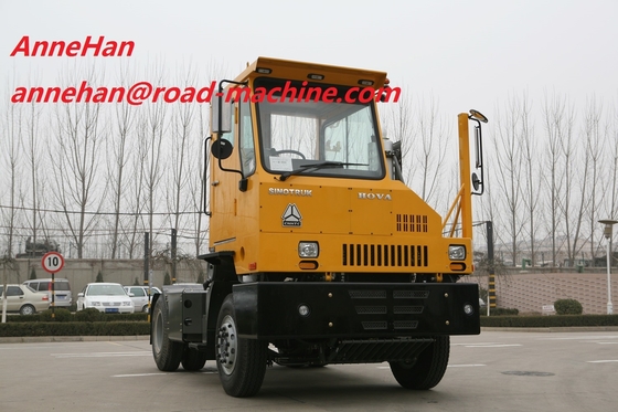 Sinotruk Port Tractor Truck Single Cabin With 4 Tires And 1 Spare