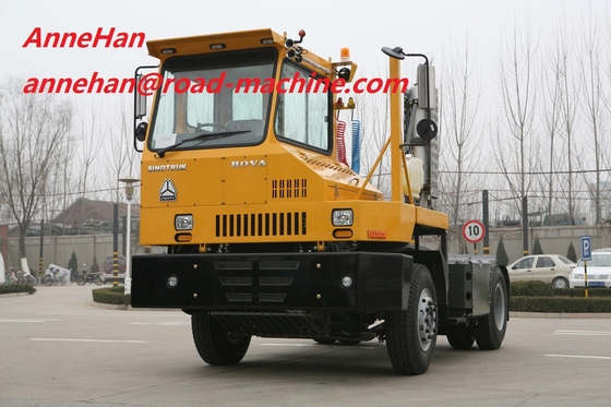 Sinotruk Port Tractor Truck Single Cabin With 4 Tires And 1 Spare