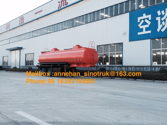 2 Axles Oil Fuel Tank Trailer Heavy Duty Semi Trailers Q345 Carbon Steel Material