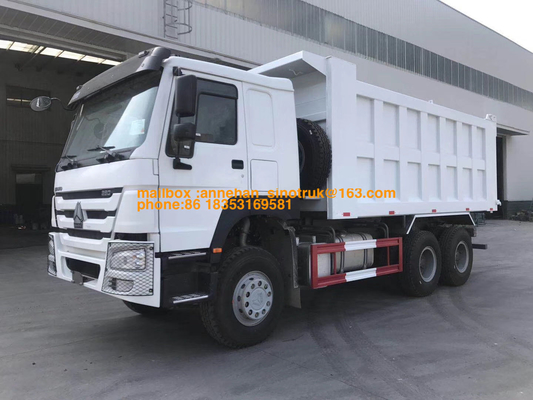 Euro4 Sino Howo Dump Truck 381hp 20M3 Front Lifting 6x4 10 Wheels Low Noise