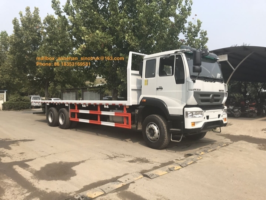 4x2 6 Tires Sinotruk Howo Flatbed Truck For 10- 20T Load Capaicty LHD