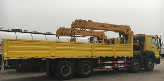 Howo 8x4 Cargo Truck Mounted Crane 12ton To 20 Ton High Performance