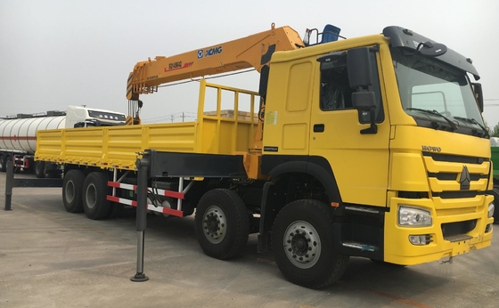 Howo 8x4 Cargo Truck Mounted Crane 12ton To 20 Ton High Performance