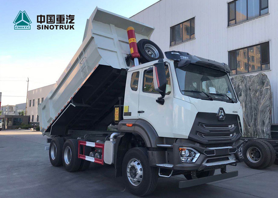 N7B Man Technology Chassis 371hp Heavy Duty Dump Truck with White Color