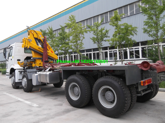 10T 6500mm Cargo Box Sinotruk Howo7 Truck Mounted Crane