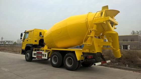 6x4 12 Cubic Meters Sinotruk Howo Mobile Concrete Mixer Truck Sinotruk Howo Yellow Color