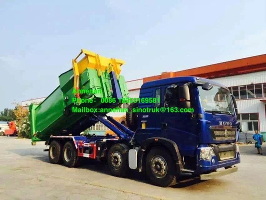 Hook Arm Sinotruk Howo7 6x4 Euro2 Garbage Compactor Truck