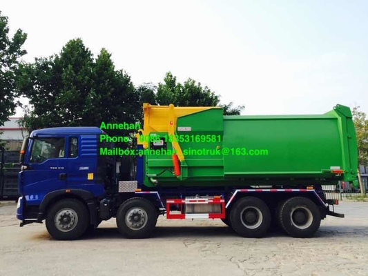 Hook Arm Sinotruk Howo7 6x4 Euro2 Garbage Compactor Truck