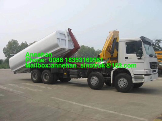 Hook Arm Sinotruk Howo7 6x4 Euro2 Garbage Compactor Truck