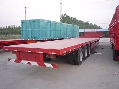3 Axle Low Bed 11.00r20 Heavy Duty Semi Trailers