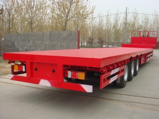 3 Axle Low Bed 11.00r20 Heavy Duty Semi Trailers