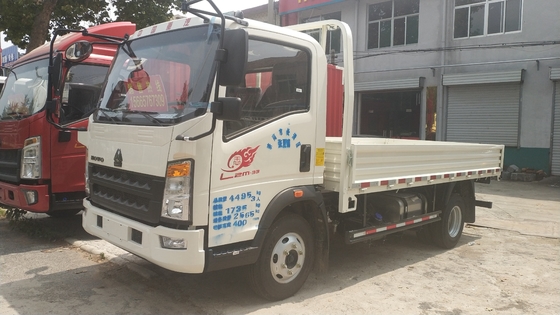 ISO Passed Sinotruk 10T HOWO 4x2 Euro3 Light Cargo Truck Left Hand Drive With AC