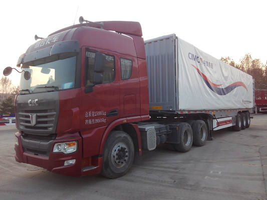 Steel Box Van Heavy Duty Semi Trailers 40 Ton Max Payload 12000*2500*3600mm