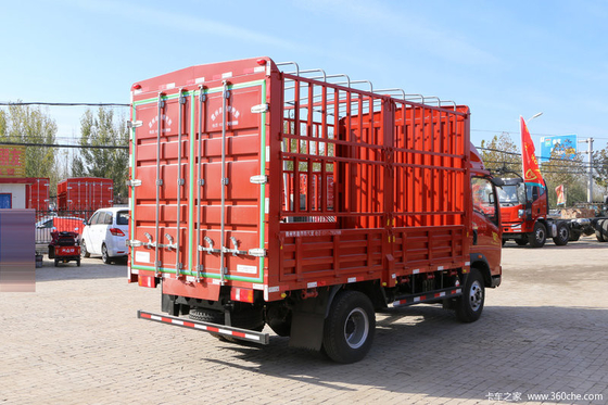 12 Ton 6 Wheeler Cargo Truck Sinotruk HOWO Light Truck with Red Color