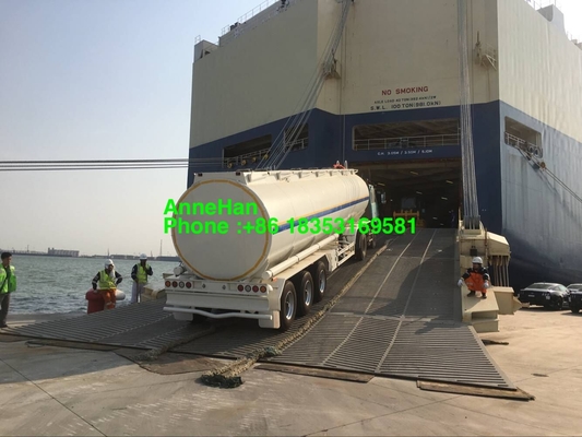 60T 3 Axles Fuel Oil Tank Trailer With 12.00R20 Tire